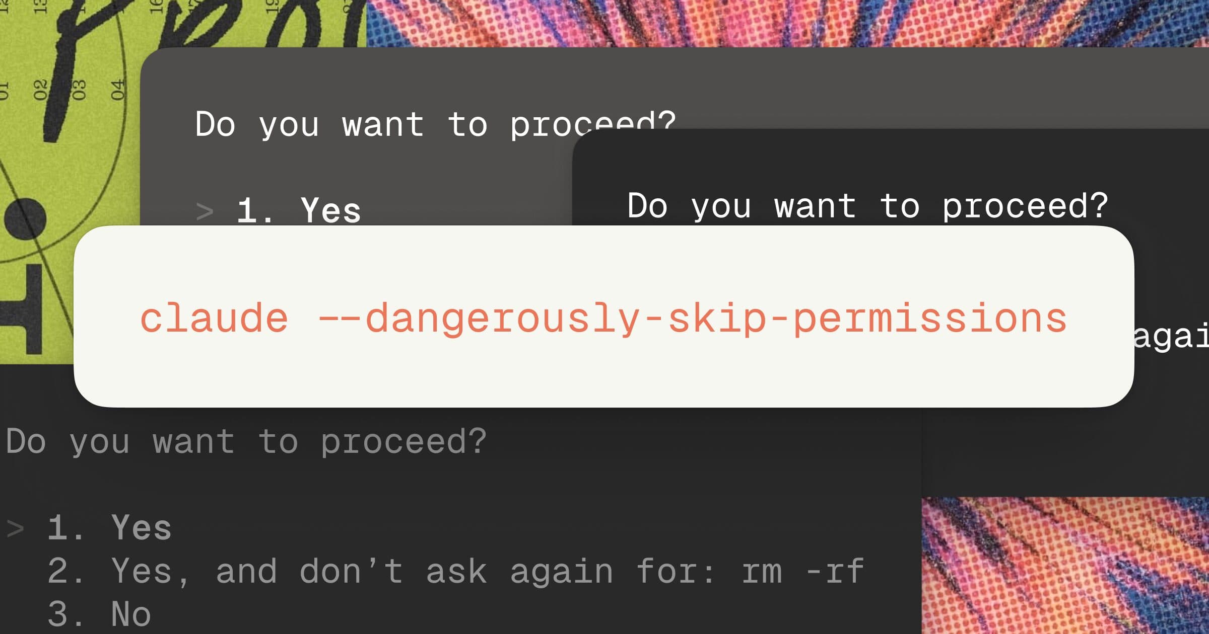--dangerously-skip-permissions is the only safe mode
