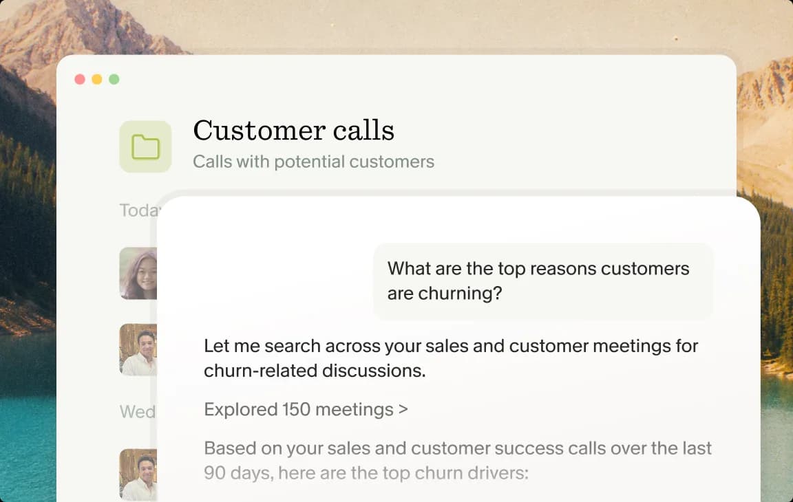Granola surfacing the top reasons customers are churning from sales and customer calls